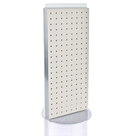 Azar Displays Non-Revolving 8"W x 20.75"H Pegboard Counter Display 700509-WHT